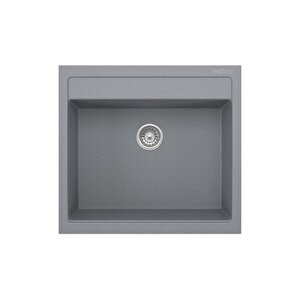 Real K004 Olympos Grani̇t Evye Gri̇ 56 X 53 Cm Tezgah Üstü