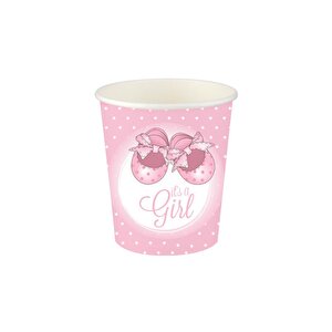 Pembe Pati̇kler Bardak 8'li̇