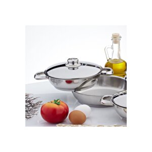 Gülsan 6 Parça Çelik Kapaklı Sahan Set
