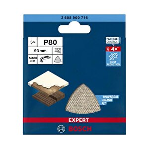 Bosch M480 93x93 Mm 80 Kum Elek Telli Net Zımpara 2608900716