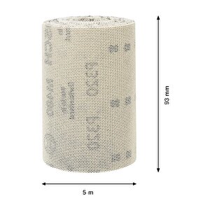 Bosch M480 93 Mm 320 Kum Cırtlı Rulo Elek Telli Ağ Zımpara 2608900783