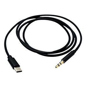 Jh30 Type-c To 3.5mm Aux Ses Kablosu Siyah