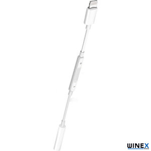 Lightning To 3.5mm Aux Ses Kontrollü Dönüştürücü Adaptör