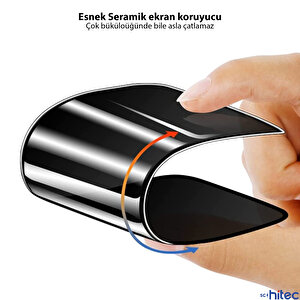 Schitec 3 Adet İphone 12 Pro Max Ultra Hd Premium 9h Mat Hayalet Seramik Ekran Koruyucu
