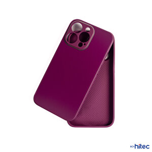 Schitec Deluxe İphone 14 Pro Max Mat Kılıf Mor