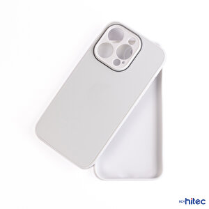 Schitec Deluxe İphone 14 Pro Max Mat Kılıf Beyaz