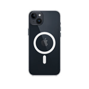 Schitec İphone 14 Plus Magsafe Özellikli Şeffaf Kılıf