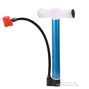 El Tipi Bisiklet Hava Pompası Ayak Tutamaklı Mini Pompa Çok Renkli