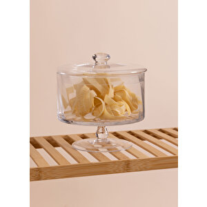 The Mia Ayaklı Cam Saklama Kabı 20 Cm