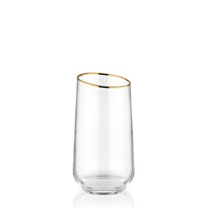 Gina Su Bardağı Uzun Gold 6lı Set