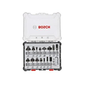 Bosch Pro Freze Seti 15 Parça Karışık 6 Mm Şaftlı