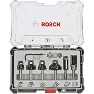 Bosch Pro Freze Seti 6 Parça Karışık 6 Mm Şaftlı