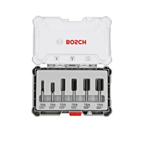 Bosch Pro Freze Seti 6 Parça Karışık 8 Mm Şaftlı