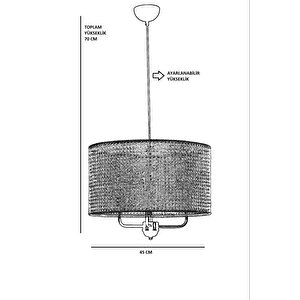 Bermuda 3 Lü Rattan Avi̇ze