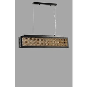 Kumsal Di̇kdörtgen Si̇yah Rattan Avi̇ze