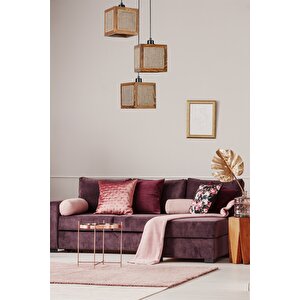 Kumsal 3 Lü Tepsi̇li̇ Cevi̇z Hasir Avi̇ze