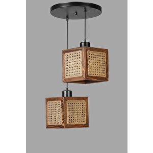 Kumsal 2 Li̇ Tepsi̇li̇ Cevi̇z Rattan Avi̇ze