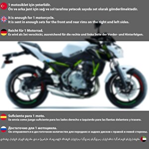 Italy Design Yeşil Beyaz Kırmızı İtalyan Jant Şeridi Sticker Çınar Extreme