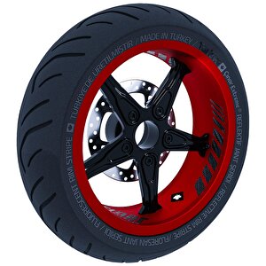 Gp Racing Siyah Karbon Fiber Dokulu İç Jant Şeridi Sticker Çınar Extreme