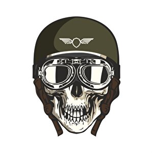 Airborne Skull Sticker Çınar Extreme