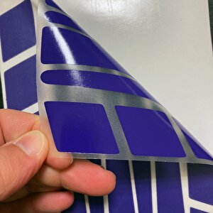 Şerit Tasarımlı Patlıcan Moru Motosiklet Kask Sticker Çınar Extreme