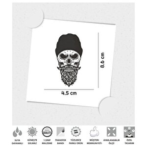 Beard Skull Sticker Çınar Extreme