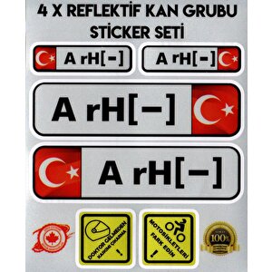 Tr A Rh - Reflektif Kan Grubu Seti Sticker Çınar Extreme