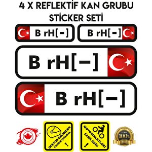 Tr B Rh - Reflektif Kan Grubu Seti Sticker Çınar Extreme