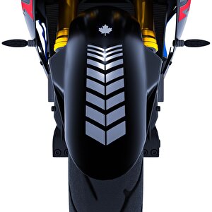 Moto Rider 4'lü Sticker Seti Taş Grisi İç Dış Jant Şeridi Kask Ve Çamurluk Çınar Extreme