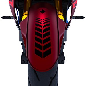 Moto Rider 4'lü Sticker Seti Jet Siyah İç Dış Jant Şeridi Kask Ve Çamurluk Çınar Extreme