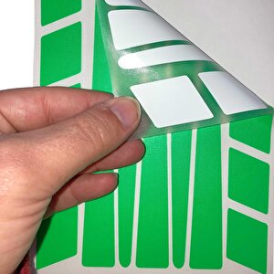 Şerit Tasarımlı Floresan Yeşil Motosiklet Kask Sticker Çınar Extreme
