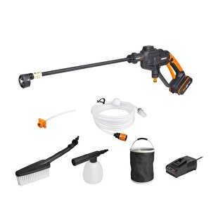 Wg620e.2 20volt 2.0ah. Li-ion 24 Bar Basınçlı Yıkama Tabancası + 4 Parça Yıkama Seti