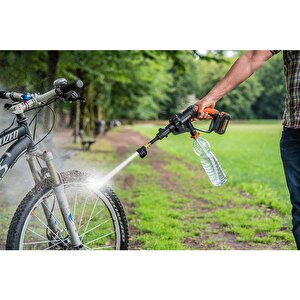 Wg620e.2 20volt 2.0ah. Li-ion 24 Bar Basınçlı Yıkama Tabancası + 4 Parça Yıkama Seti