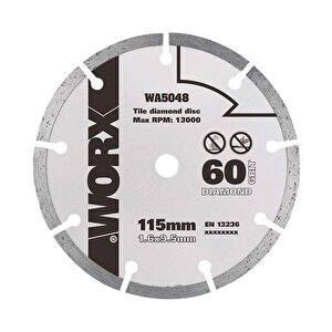 Wa5048 115x9,5mm Fayans, Seramik, Mermer Kesme Soketli Elmas Daire Testere Bıçağı