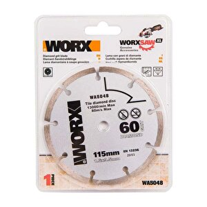 Worx Wa5048 115x9,5mm Fayans, Seramik, Mermer Kesme Soketli Elmas Daire Testere Bıçağı