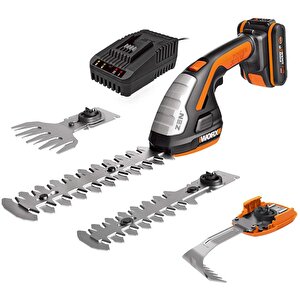Wg801e.5 20volt 2.0ah. Li-ion Şarjlı Profesyonel Avuç İçi Çim Kesme, Çit Budama/çapalama