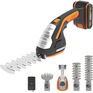Wg801e.5 20volt 2.0ah. Li-ion Şarjlı Profesyonel Avuç İçi Çim Kesme, Çit Budama/çapalama