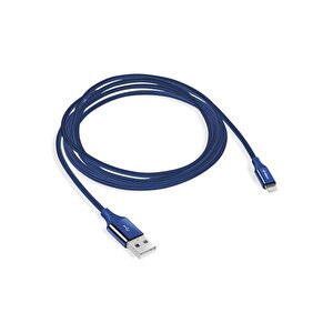 Alumicable Lightning Kablo Lacivert 1.2m - 2dk16l