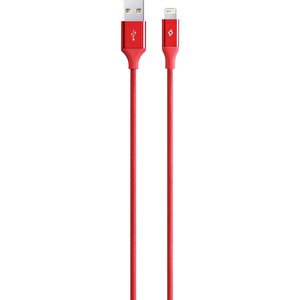 Ttec Alumicable Lightning Kablo Kırmızı 1.2m - 2dk16k