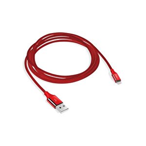 Alumicable Lightning Kablo Kırmızı 1.2m - 2dk16k