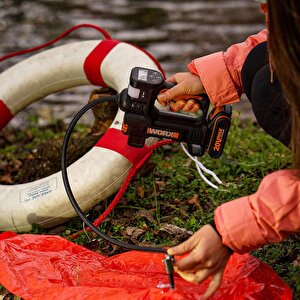 Worx Wx092.9 20volt 150 Psi Ayarlanabilir Dijital Basınç Göstergeli Hava Pompası + Led Lamba (akü Dahil Değildir)