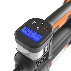 Worx Wx092.9 20volt 150 Psi Ayarlanabilir Dijital Basınç Göstergeli Hava Pompası + Led Lamba (akü Dahil Değildir)