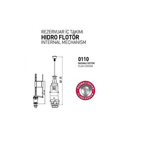 Nkp Rezervuar İç Takım Basmalı Sistem Perfect Flotör