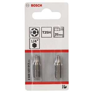 Bosch T25 H 25 Mm 2 Li Delikli Torx Bits Uç 2608522012