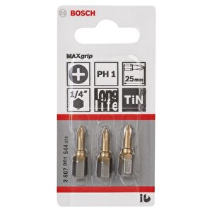 Bosch Ph1 25 Mm 3'lü Yıldız Bits Uç Maxgrip 2607001544