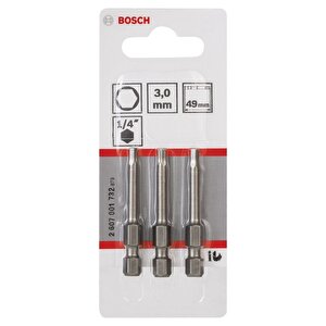Hex 3x49 Mm 3'lü Allen Bits Uç Extrahard 2607001732