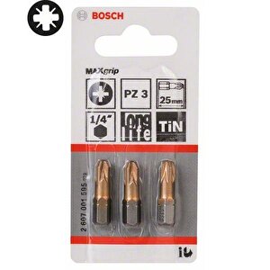 Pz3 25 Mm 3'lü Yıldız Vidalama Ucu Maxgrip 2607001595