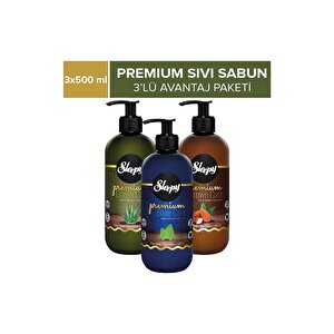 Premium Sıvı Sabun 3’lü Avantaj Paketi 3x500 Ml