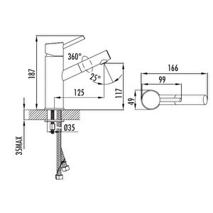 Fc1198y Ducky Ficus Lavabo Armatürü - Sarı