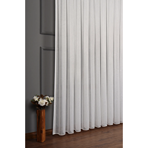 Balık Sırtı Tül Perde 1/3 Sık Pileli 300x250 cm